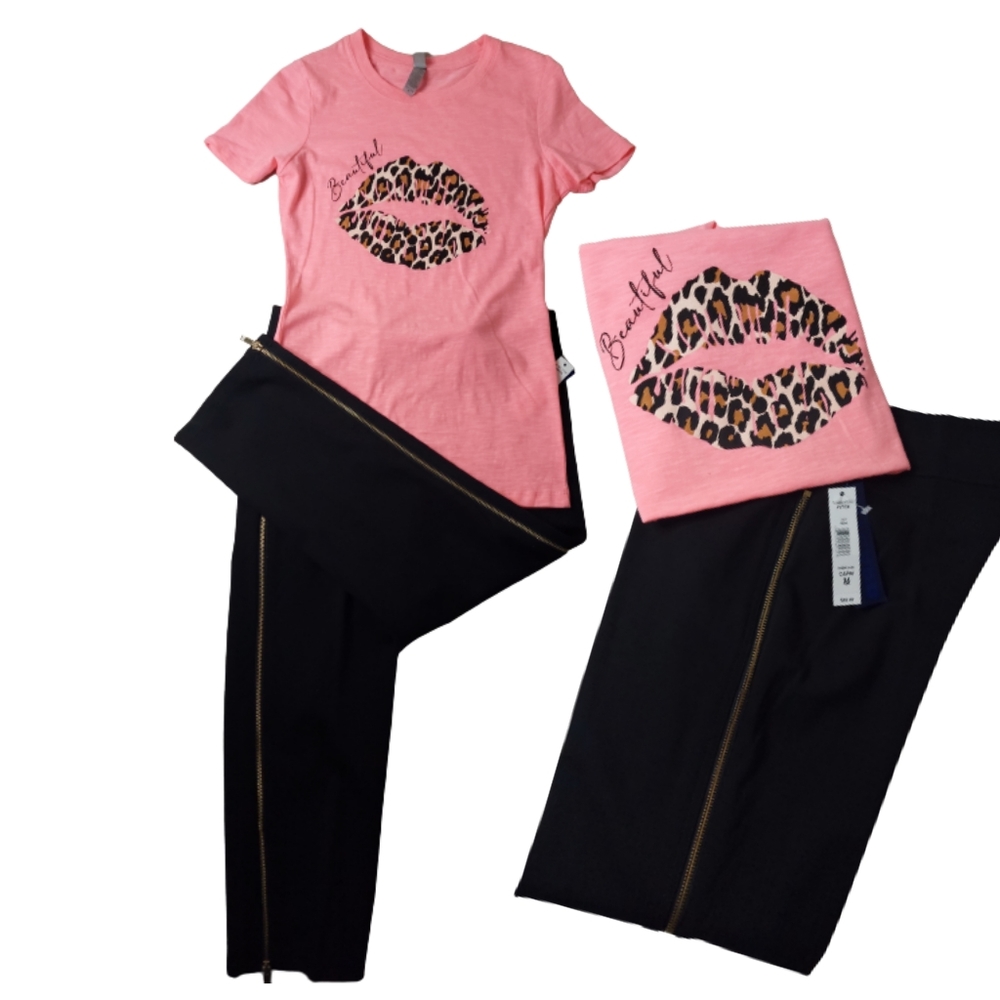 Ladies | Bundle (Set Of 2) T Shirt Size S & 👕 Pants 👖 M